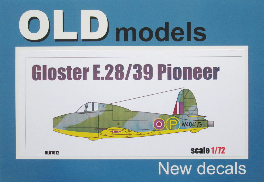 Sabre Kits SBK-OLD7012 1:72 Gloster E.28/39 Pioneer (Ex-Frog)