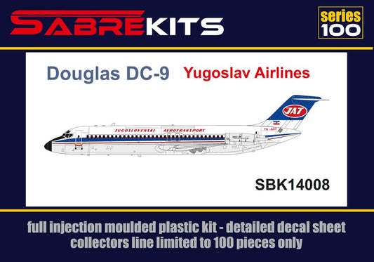 Sabre Kits SBK14008 1:144 Douglas DC-9-30 JAT ex-Fly, new decals