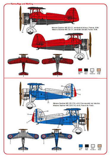 Sabre Kits SBK7007 1:72 Morane-Saulnier MS.225