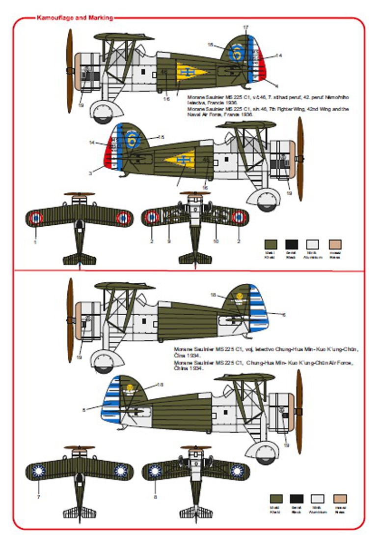 Sabre Kits SBK7007 1:72 Morane-Saulnier MS.225