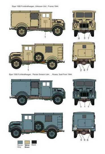 Sabre Kits SBK7027 1:72 Steyr 1500 Funkkraftwagen ex-Profiline, Special Hobby