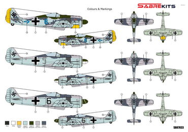 Sabre Kits SBK7033 1:72 Focke-Wulf Fw-190A-1/2 Jabo ex-AZ Models new