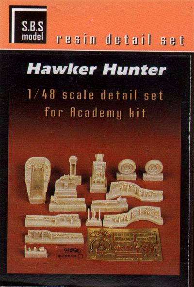 SBS Model SBS48018 1:48 Hawker Hunter F.6/FGA.9 detail set