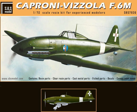 SBS Model SBSK7036 1:72 Caproni-Vizzola F.6M Material:resin/metal/mask
