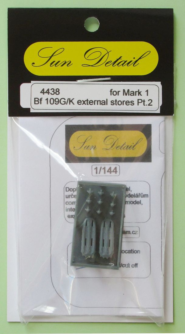 Sun Details SD-R4438 1:144 Messerschmitt Bf-109G/Avia S-199 external stores Pt.2