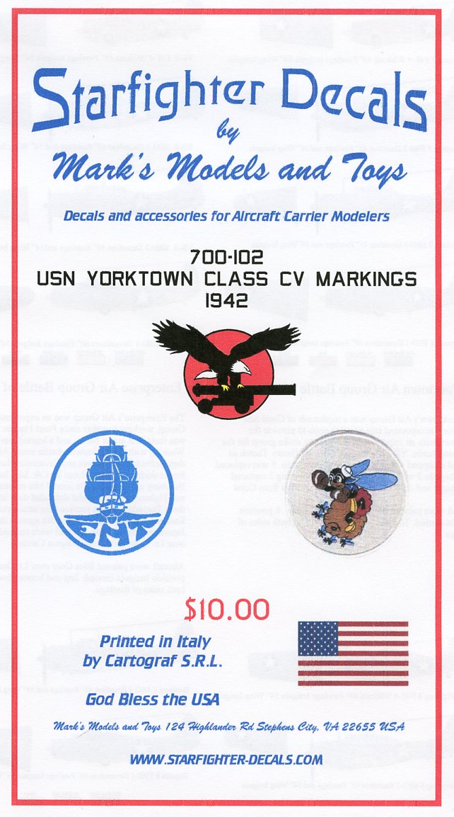 Starfighter SFD700102 1:700 Yorktown Class Carrier & Air Groups