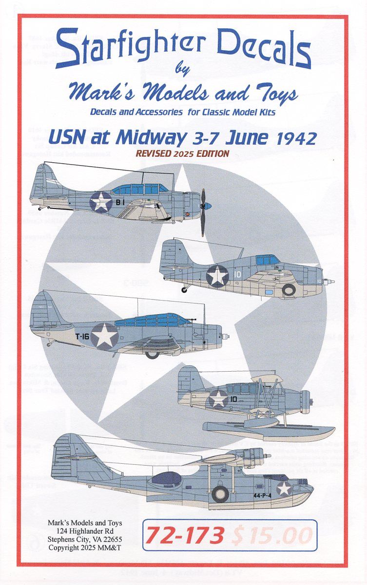 Starfighter SFD72173 USN at Midway Updated Artwork 1:72