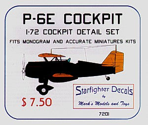 Starfighter Decals SFDR7201 1:72 Boeing P-6E cockpit set