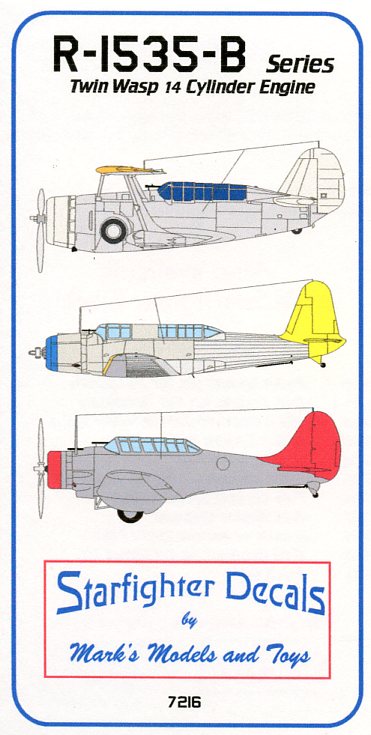 Starfighter Decals SFDR7216 1:72 R-1535-B Series Twin Wasp 14 cy