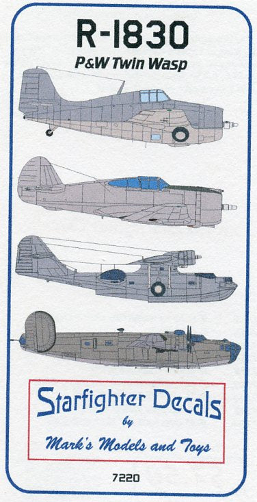 Starfighter Decals SFDR7220 1:72 R-1830 Twin Wasp Radial Engine