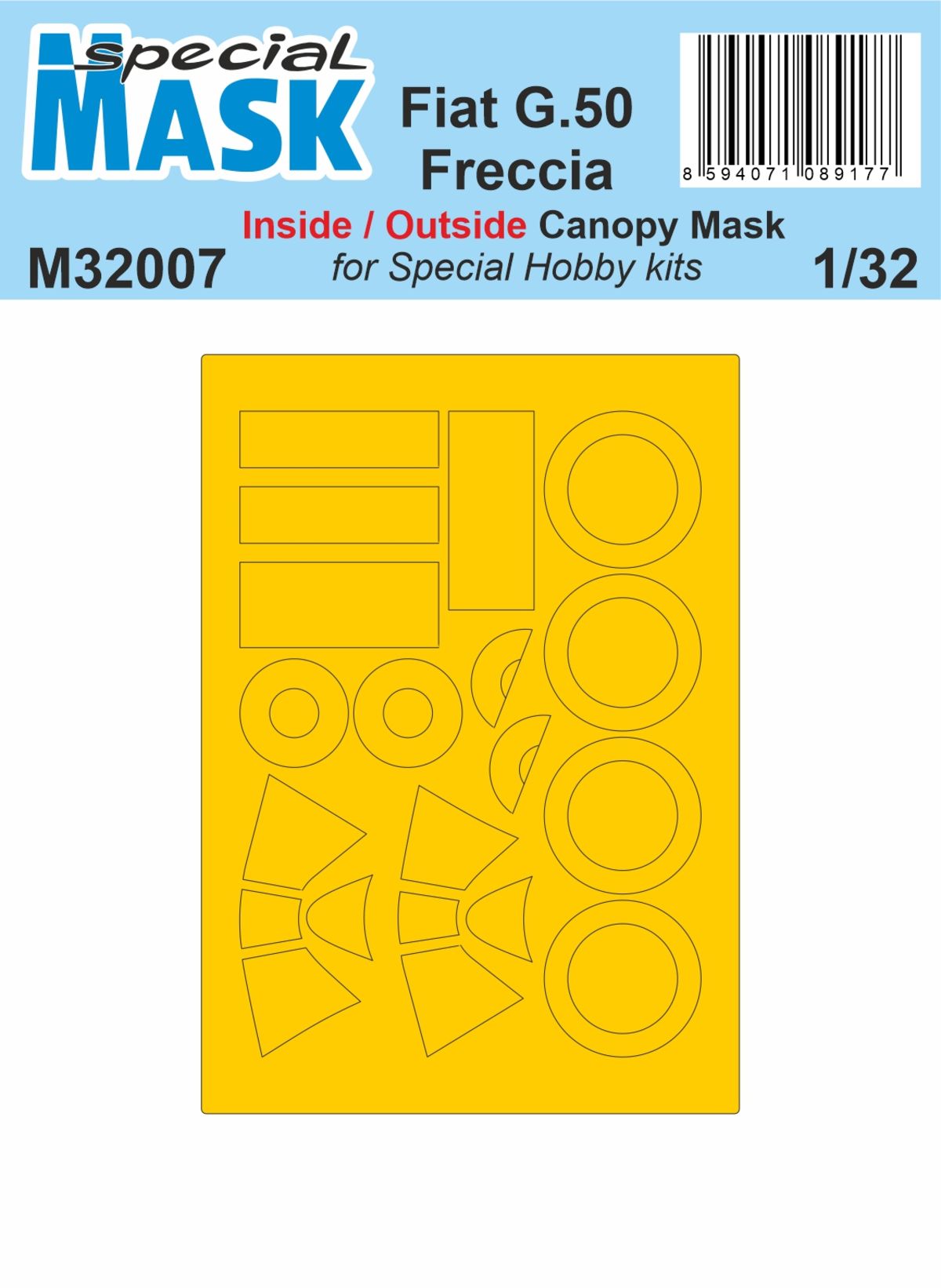 Special Hobby SHM32007 Fiat G.50 Freccia Paint Mask 1:32