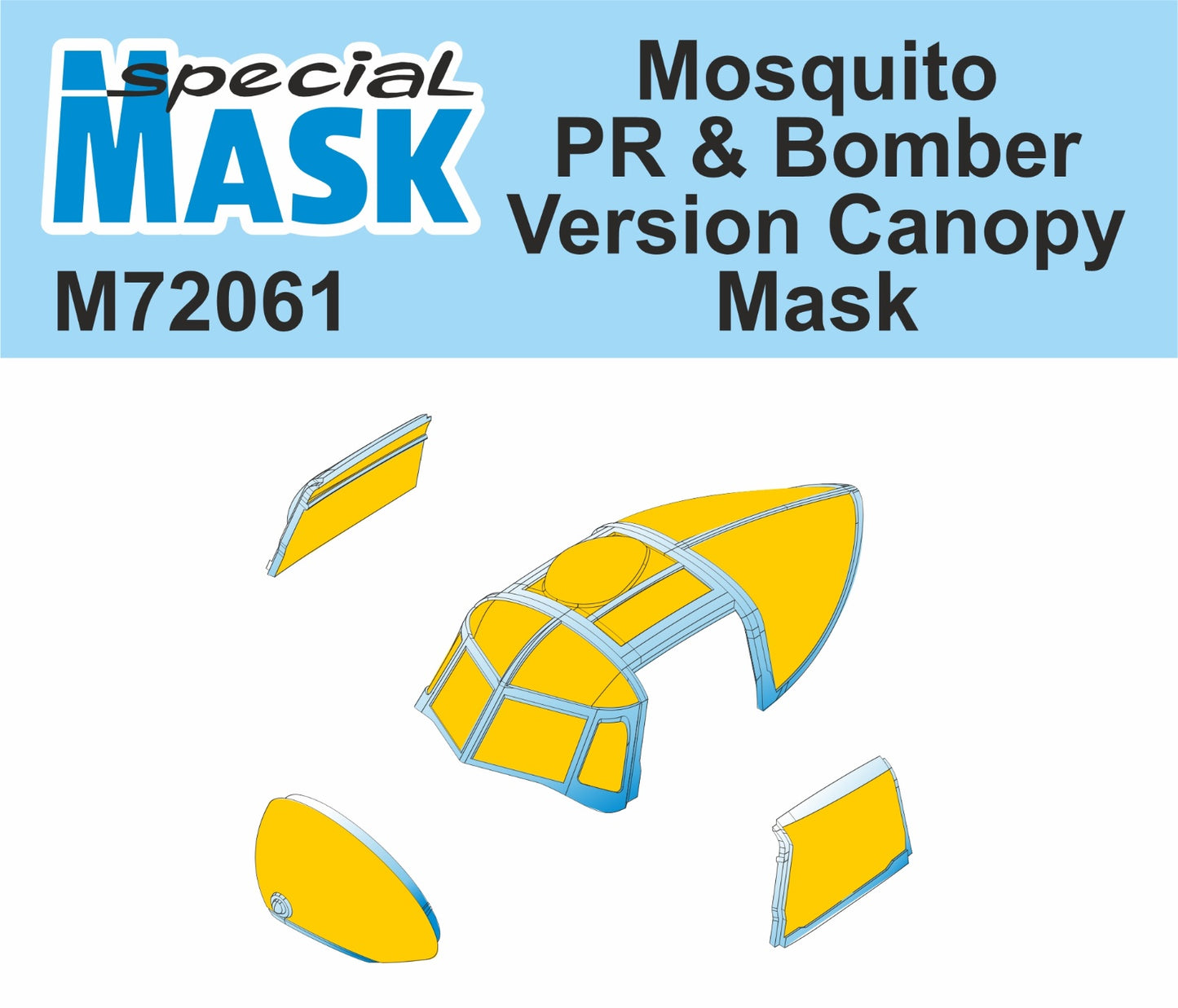 Special Hobby SHM72061 Mosquito PR Mk.XVI/Bomber Mask 1:72