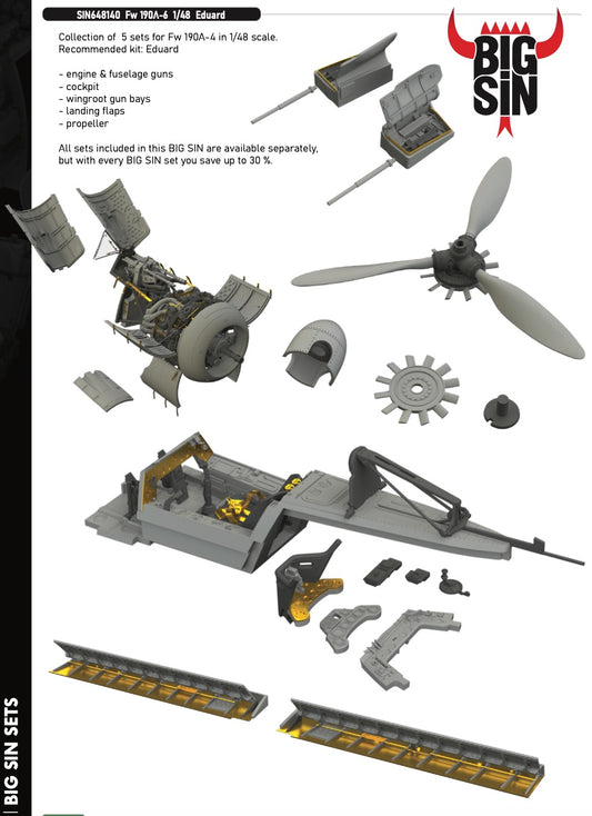 Eduard Brassin SIN648140 Focke-Wulf Fw-190A-6 1:48