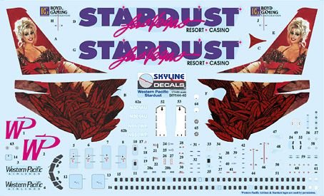 Skyline SKY14040 Boeing 737-300 WP Stardust Las Vegas 1:144
