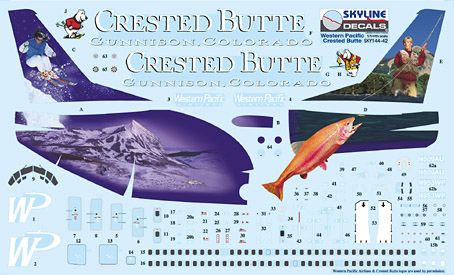 Skyline SKY14042 Boeing 737-300 WP Crested Butte 1:144