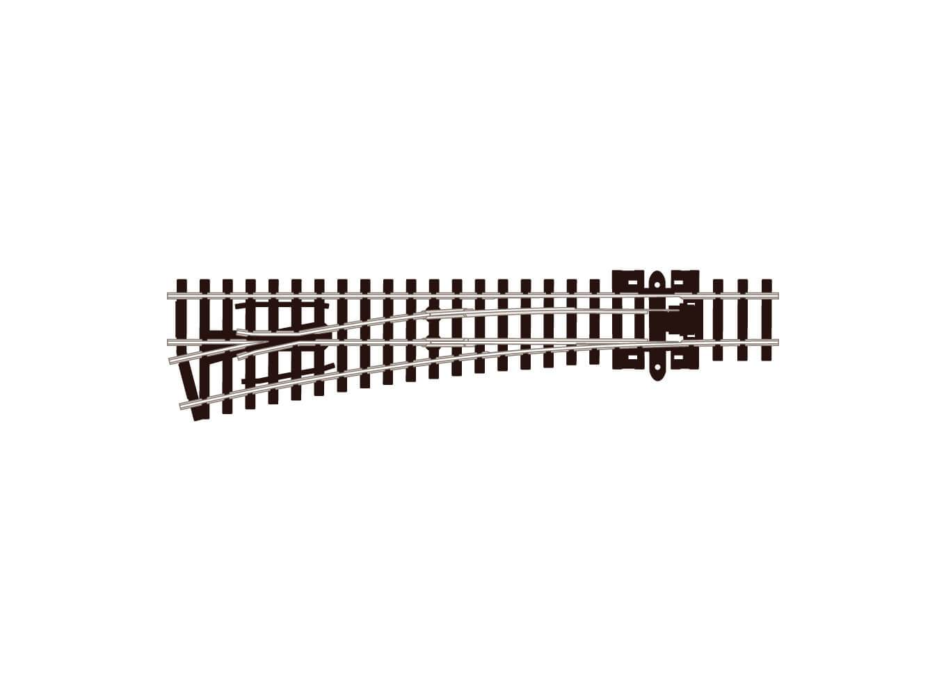 PECO SL-396 Turnout, Medium Radius, Left Hand N Gauge