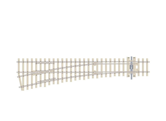 PECO SL-E1096 Turnout, Medium Radius, Concrete, Left Hand HO/OO Gauge