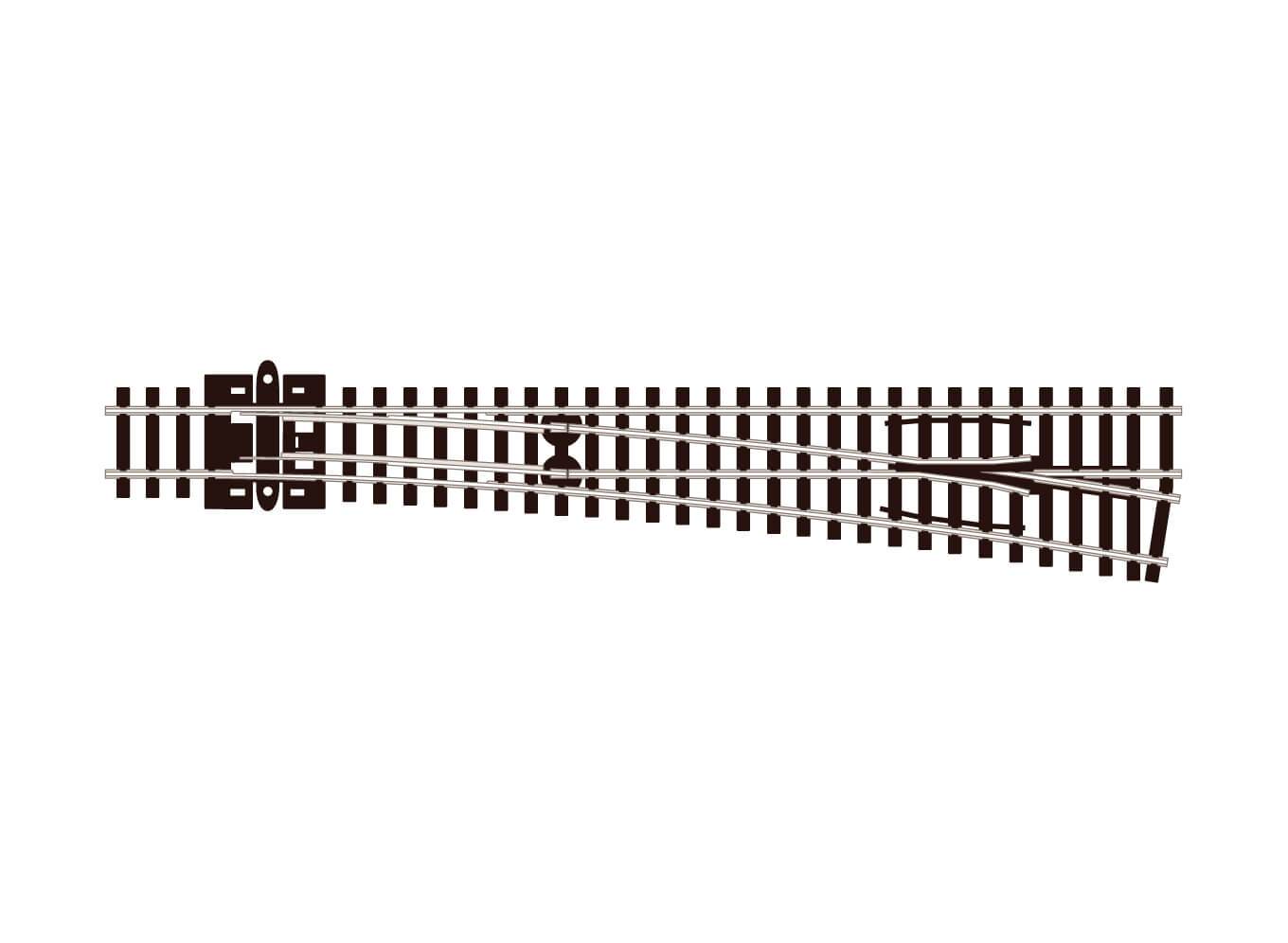 PECO SL-E388 Turnout, Large Radius, Right Hand N Gauge