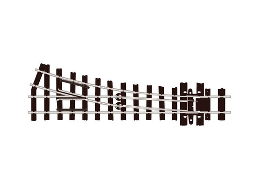 PECO SL-E491 Turnout (Irregular Sleepers), Small Radius, Right Hand OO Gauge