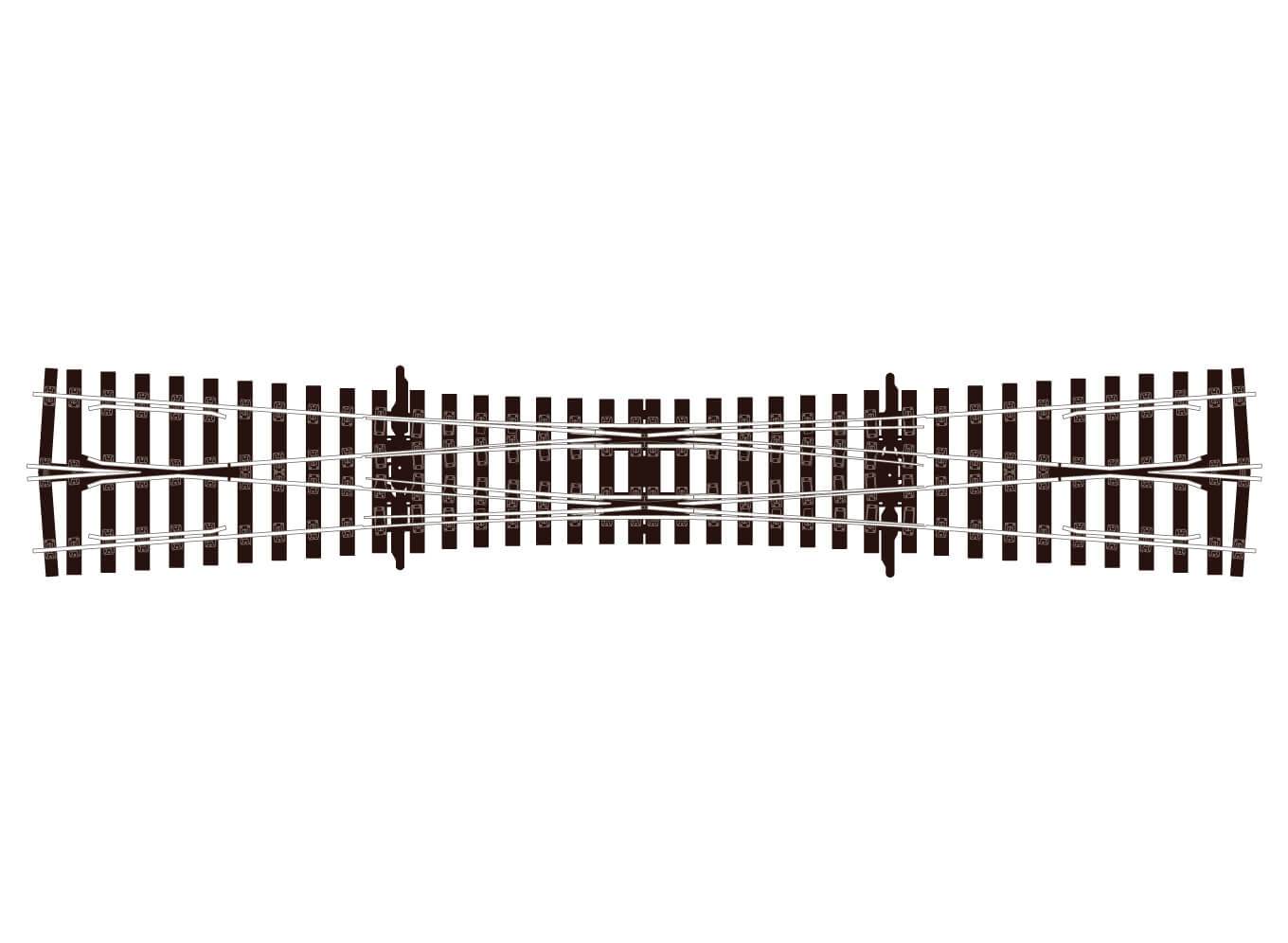 PECO SL-E790BH Bullhead O Gauge Crossing - Double Slip O Gauge