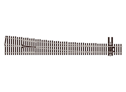 PECO SL-E8381 Streamline No.8 R/H Electrofrog Turnout HO/OO Gauge Track