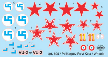 Smer SM72-895 1:72 Polikarpov Po-2 'Wheels'