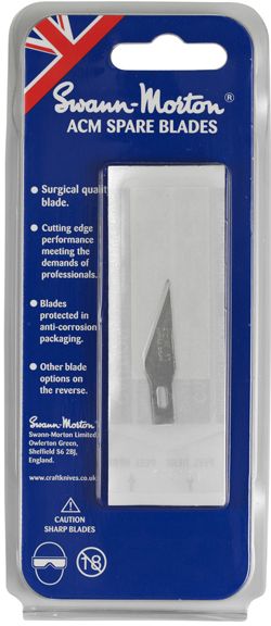 Swann Morton SM9131 No.11 Blade to fit SM9105 No.1 handle in pack of 5 blades.