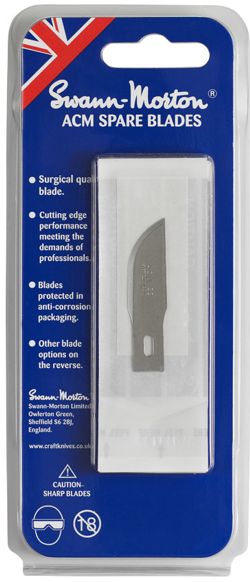 Swann Morton SM9142 No.22 Blade fit SM9106 No.2 & SM9107 no.5 pack of 5 blades