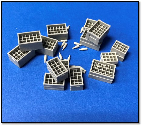 Squadron SQAA48007 1:48 Resin beer bottles and crates