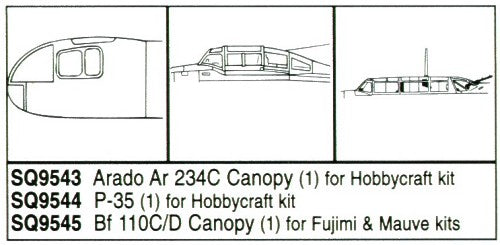 Squadron Canopies SQS9544 1:48 Seversky P-35