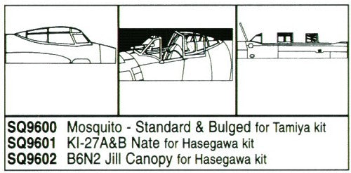 Squadron Canopies SQS9600 1:48 de Havilland Mosquito Mk.VI