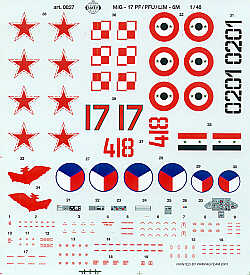 Smer SM48-827 1:48 Mikoyan MiG-17PF/PFU/Lim 6