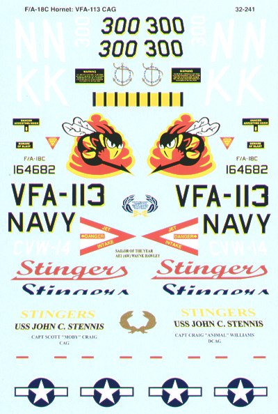 Microscale SS32241 1:32 McDonnell-Douglas F/A-18C Hornet