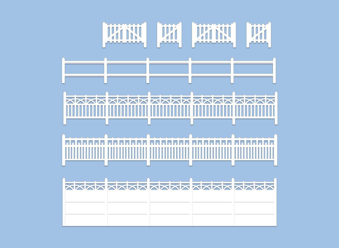 Wills Kits SS43 Concrete Fencing HO/OO Gauge