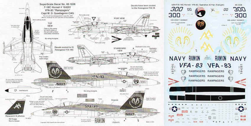 Superscale SS481038 F/A-18A+ VMFA-115 Silver Eagles 1:48
