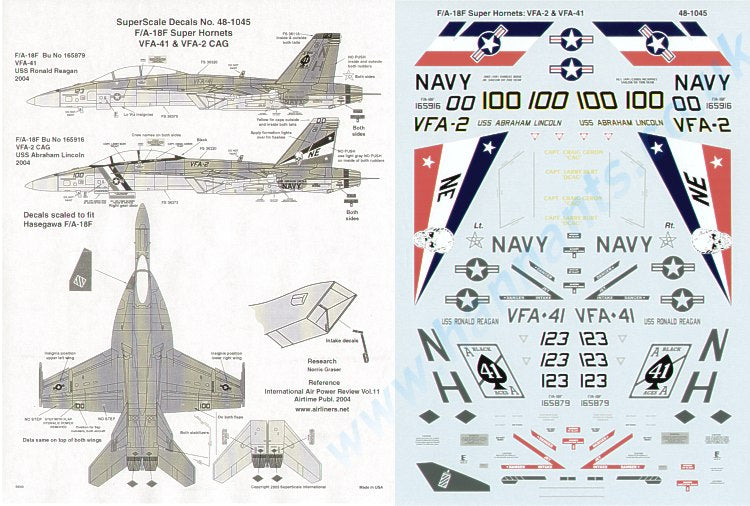Microscale SS481045 1:48 Boeing F/A-18F Super Hornet