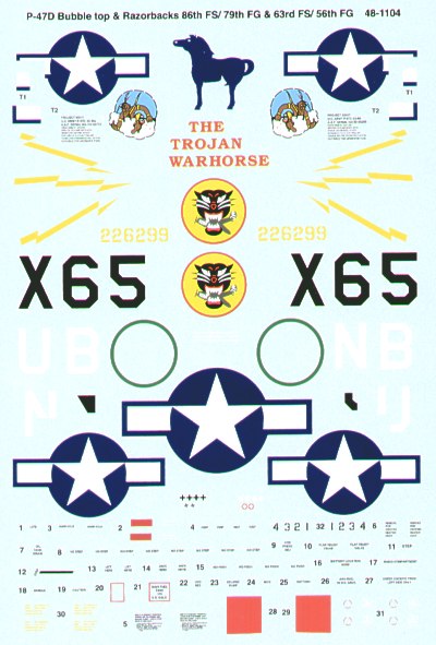 Superscale SS481104 1:48 Republic P-47D Thunderbolt