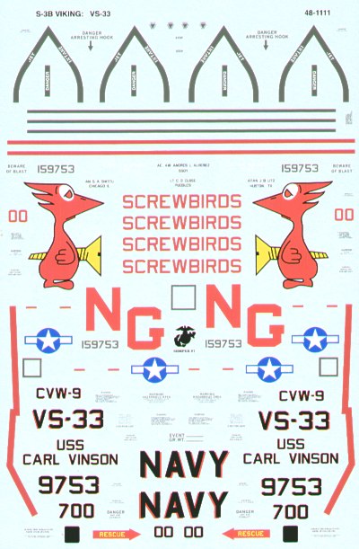 Microscale SS481111 1:48 Lockheed S-3B Viking