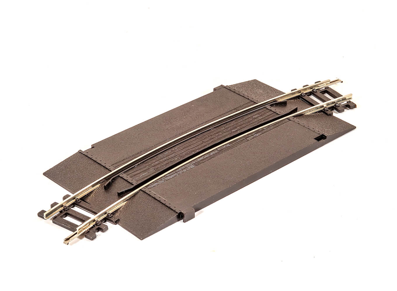 PECO ST-269 Curved Level Crossing, 2nd Radius, Add On Unit HO/OO Gauge