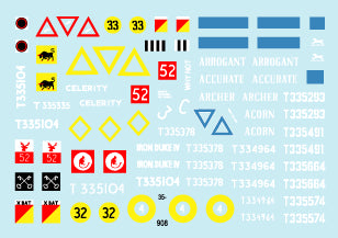 Star Decals STAR35908 1:35 British Comets in WWII and cold war