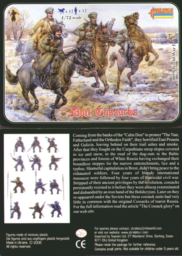 Strelets STR05972 1:72 Don Cossacks WWI