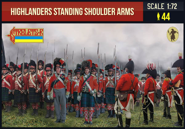 Strelets STR19972 1:72 Highlanders Standing Shoulder Arms Napoleonic