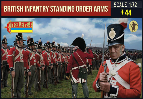 Strelets STR20172 1:72 British Infantry Standing Order Arm Napoleonic
