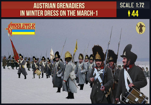 Strelets STR20972 1:72 Austrian Grenadiers in Winter Dress on the March 1