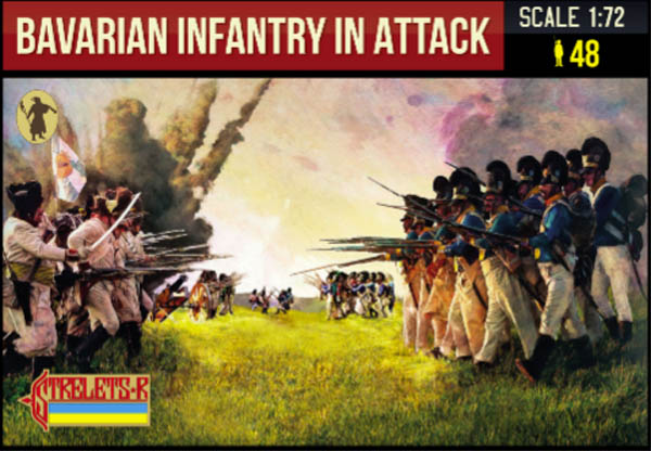 Strelets STR22772 1:72 Bavarian Infantry in Attack Napoleonic