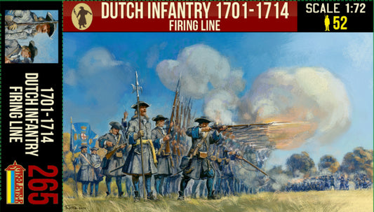 Strelets STR26572 1:72 Dutch Infantry Firing Lines Spanish Succession War era