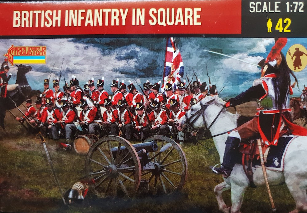 Strelets STR28672 1:72 British Infantry in Square Napoleonic