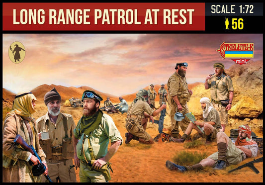 Strelets STRM143 1:72 Long Range Desert Group at Rest