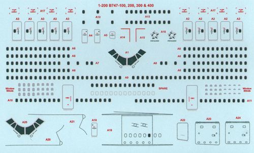 26 Decals STS20002 1:200 Avianca Colombia Boeing 747-100/200