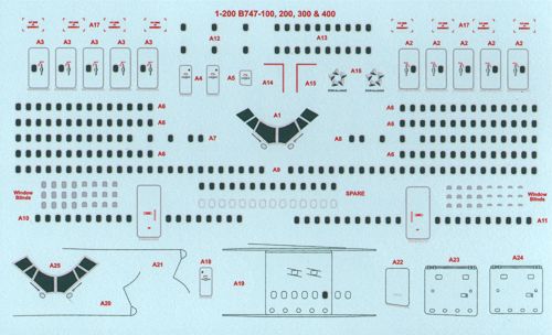 26 Decals STS20003 1:200 Boeing 747-217 CP Air
